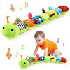 Soothing Companion Baby Musical Caterpillar Toys for 0-12 Months Infants for Tummy Time