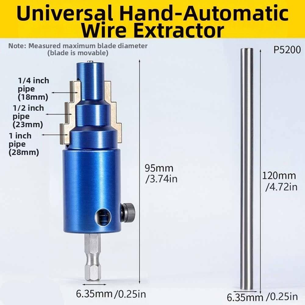 3IN1 Design Faucet Angle Valve Screw Extractor Universal Electric Drill Water Pipe Extractor Electric Manual Connecting Rod