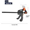 Two-Way Quick-Release Woodworking F-Clamp, Nylon Trigger Type for Board Fixing