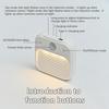 1Pack Motion Sensor LED Night Light Rechargeable Stick-on Magnet Night Lamp for Bedroom Stairs Cabinet Hallway Kitchen Lights