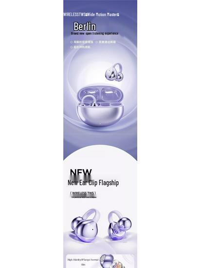 Huawei FreeClip Premium Bone Conduction Wireless Bluetooth Headphones - Sports & iOS Compatible