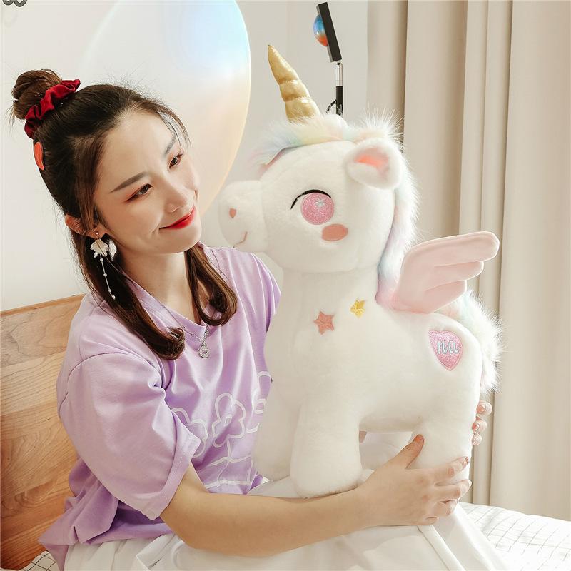 New Angel Unicorn Doll Cross-border Pegasus Plush Toy Girl Heart Ragdoll Gift