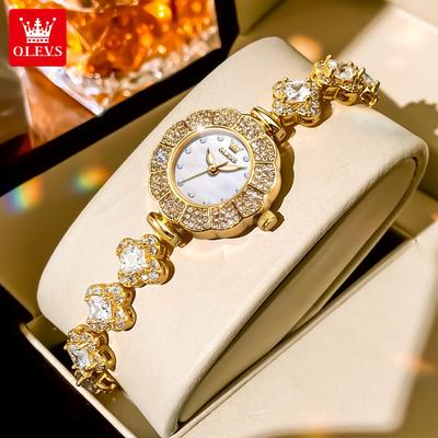 Luxus Damen Quarzuhr Elegante Mode Funkelnden Diamant Armbanduhr Wasserdicht Casual frauen Uhren Geschenk