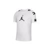 Camiseta Casual Esportiva de Gola Careca Manga Curta Pulôver Masculino Tops Branco CZ2490-100