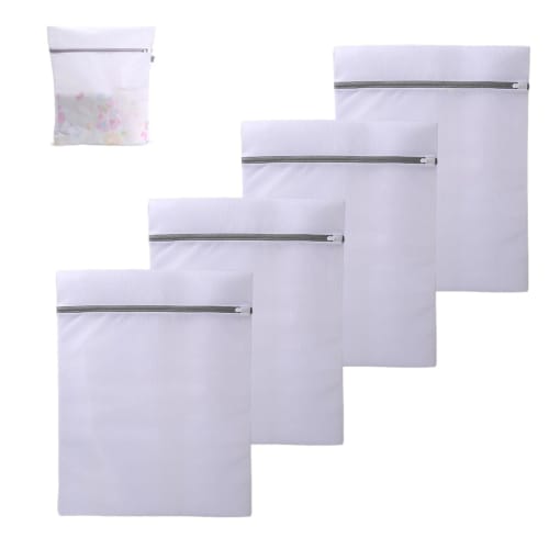 

Hongzhanfa Antibacterial Laundry Net, Square, Set of 4, Honeycomb Mesh, Durable and Durable for Coats, Sweaters, T-Shirts, Pants, and More, Shape Rete