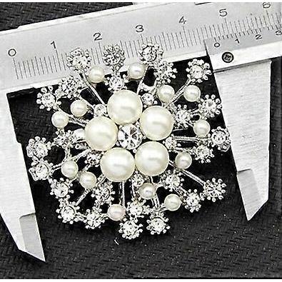 New Crystal Brooch Lapel Pins Fashion Women Wedding Dress Hijab Pins Jewelry Rhinestone Large Brooches