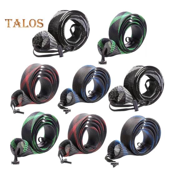 

8 шт. 170 см чехол для удочки с ремешком из ПЭТ-сетки, масштабируемый чехол для удочки, складной эластичный чехол для удочки, рыболовные принадлежности 8pcs