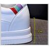 2026 Spring Summer Women's White Platform Sneakers Genuine Leather Wedge Hidden Heel 7cm Casual Walking Shoes Breathable