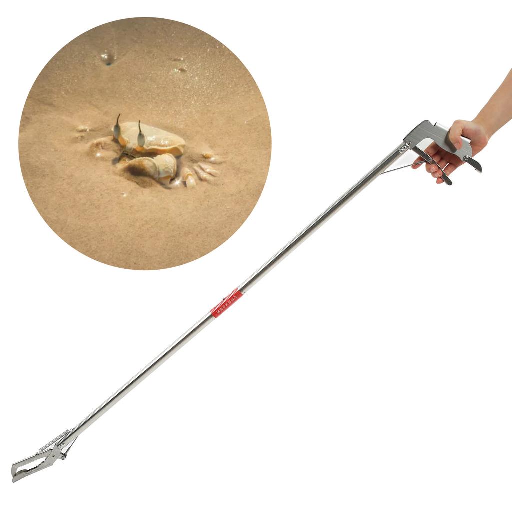 Krabbtång i rostfritt stål Skidmotstånd Slitsad spetsdesign Multifunktionell fiske sax-tång för fiske