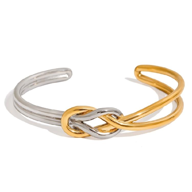 Moderne Edelstahl-Knoten-Armbandkette Verstellbarer Handgelenkschmuck Für Beide Geschlechter Stilvolles Design