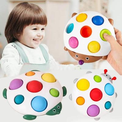 Pädagogisches Igel für Kinder Drücken Sie Softkey Konzentrationstraining Früherziehungsspielzeug Hand-Auge-Koordination Kleiner Igel