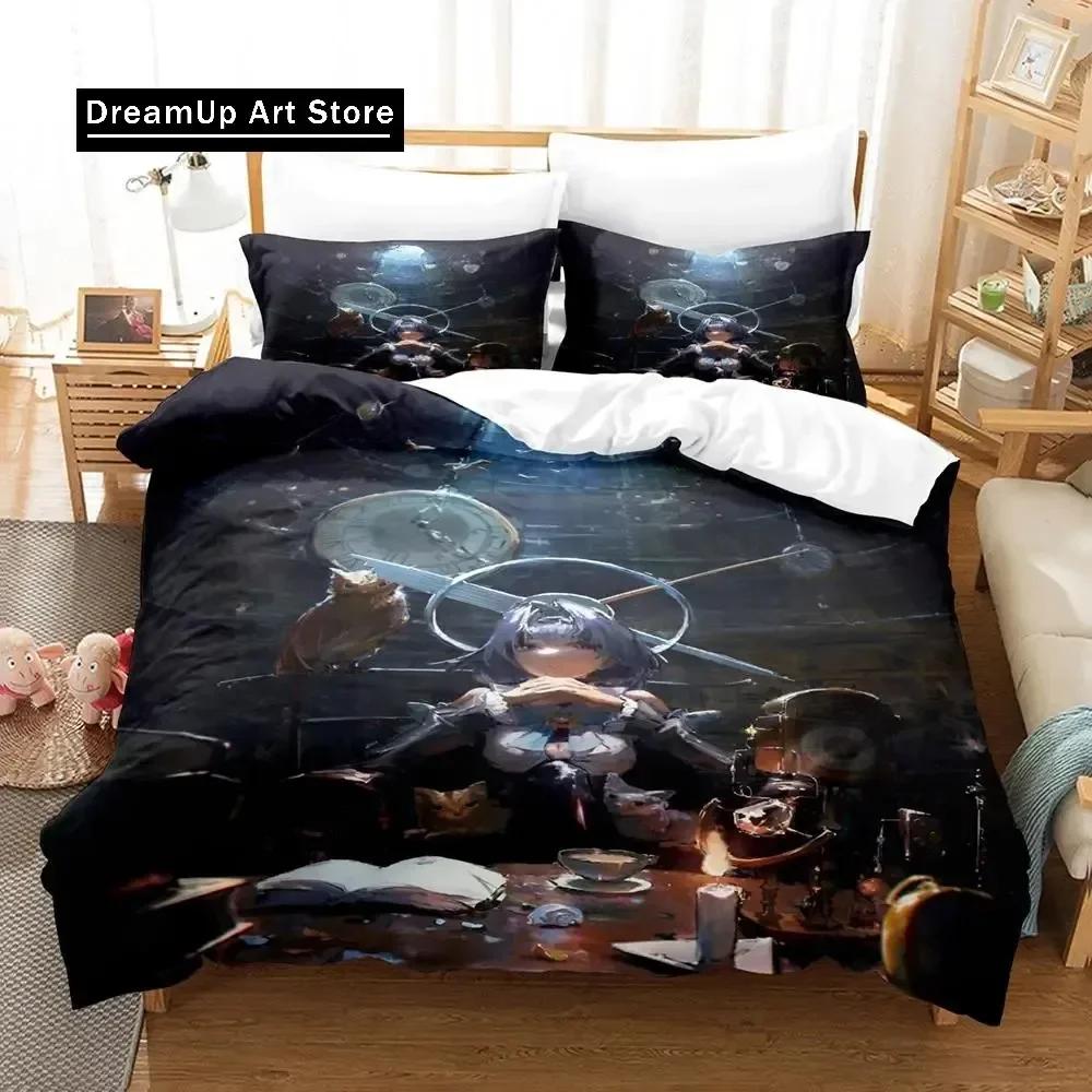 Oro Kronii Set Biancheria da Letto Singolo Piazza e Mezza Matrimoniale King Size Set Letto Adulto Bambino Camera da Letto Set Copripiumino Anime parure de lit Letto