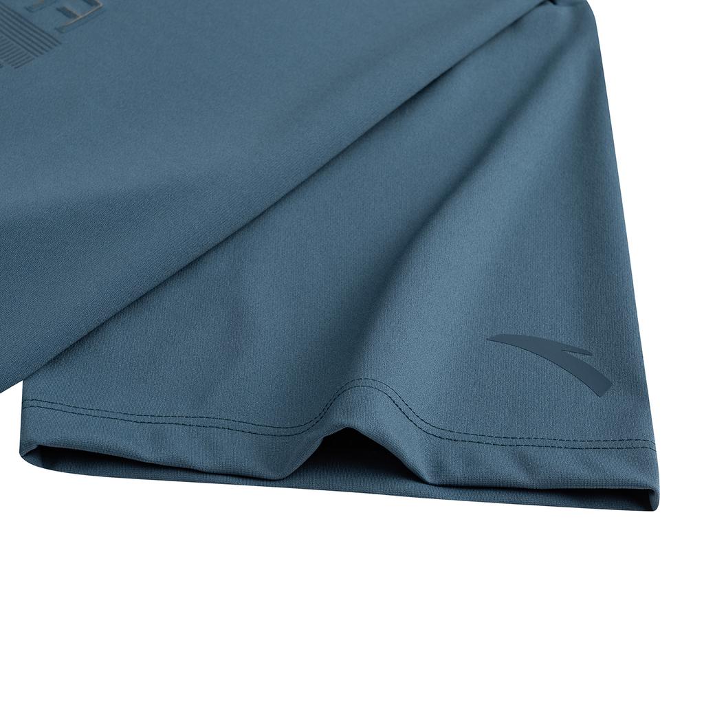 Anta Training Series Short Sleeve Knitted Shirt Summer T-Shirt Men tops Haitao-Blue 152627122-2