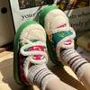 Fashion New Fashion Fluffy Platform Slippers for Women Winter Plush Warm Cotton Shoes Woman Comfort Non Slip Thick-soled Plush Slippers