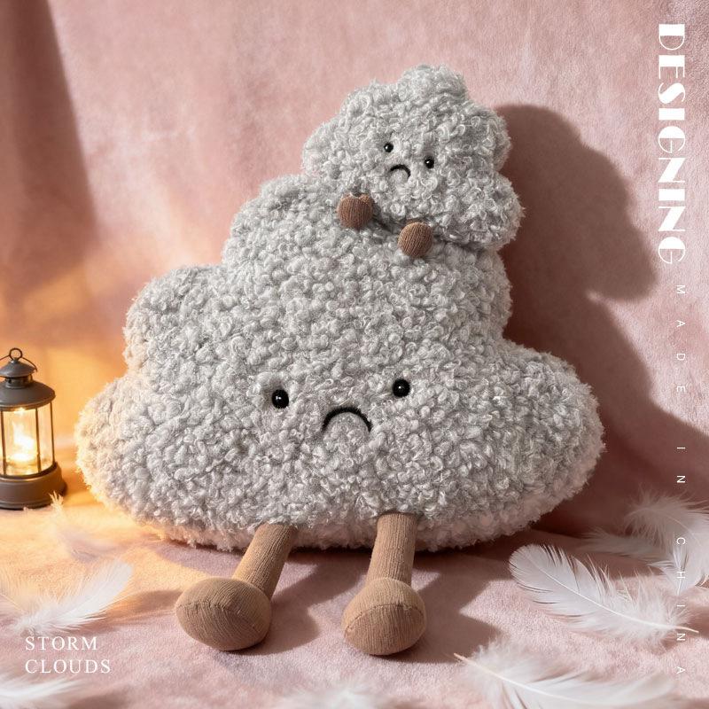 Cute Plush Toy Little Dark Cloud Soft Doll Pendant Bag Keychain Gift for Girlfriend and Girlfriend