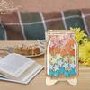Colorful acrylic star reward jar with wooden frame - home encouragement sticker tool, suitable for positive reinforcement