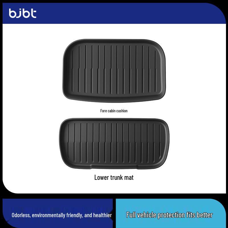 BJBT TPE Trunk Mats for Tesla Model Y: Front & Rear, Refresh Version Interior Accessories Suitable for Model YL 6-seater version