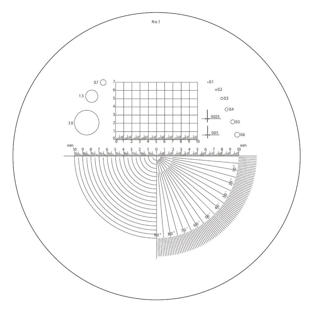 Niigata Seiki LED Lighted Scale 15x 1 (NSK) Loupe, Magnification, No. NLSL-15-1