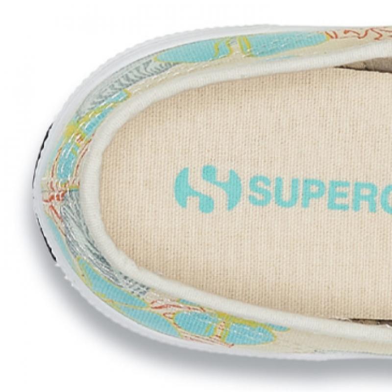 Superga S31351waep Superga 2750 Hibiscus Flower Beige