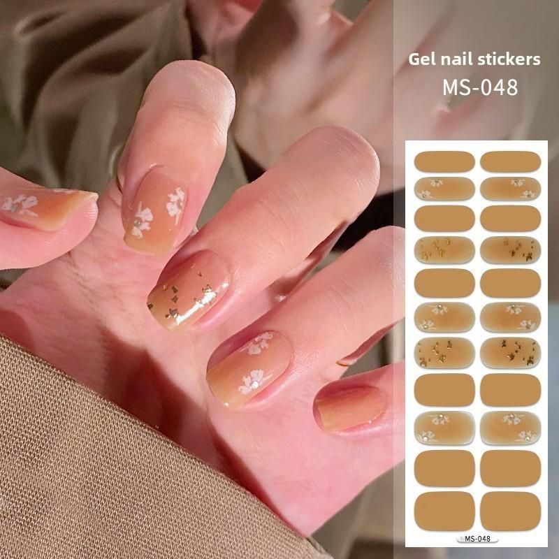 Nail Polish Stickers Without Baking, Nail Polish Glue, Nail Stickers for Manicure