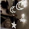 Christmas Lights Curtain Lights Moons Cold White Christmas Cold White