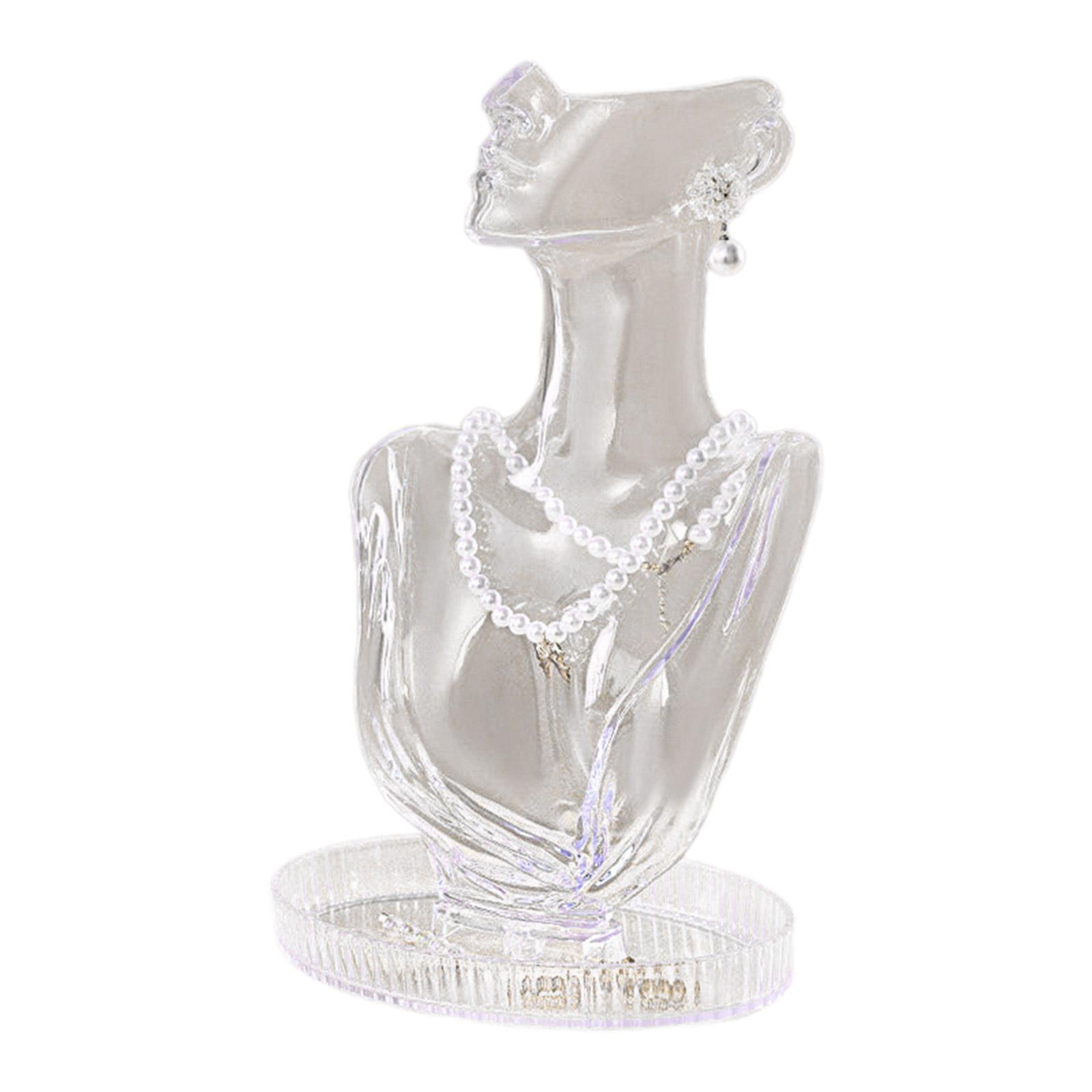 

Елегантна підставка для презентацій ювелірних виробів Стенд для презентацій у формі манекена Сережки та каблучки Стелаж для демонстрації аксесуарів Стенд для презентацій прозорий