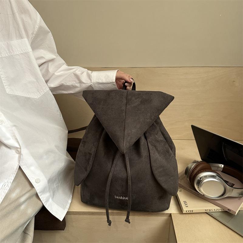 New niche angel wing backpack simple and high-value drawstring backpack sweatshirt hat bag