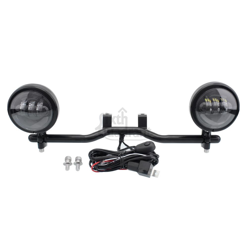 Motorcycle Modification Accessory Fog Lights 4.5'' waterproof LED Auxillary Headligh Chrome For BMW R 18 B R18B R18 2021-2024