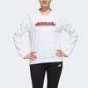Adidas Sporty Pullover Crew Neck Sweatshirt Women Tops White EH3857