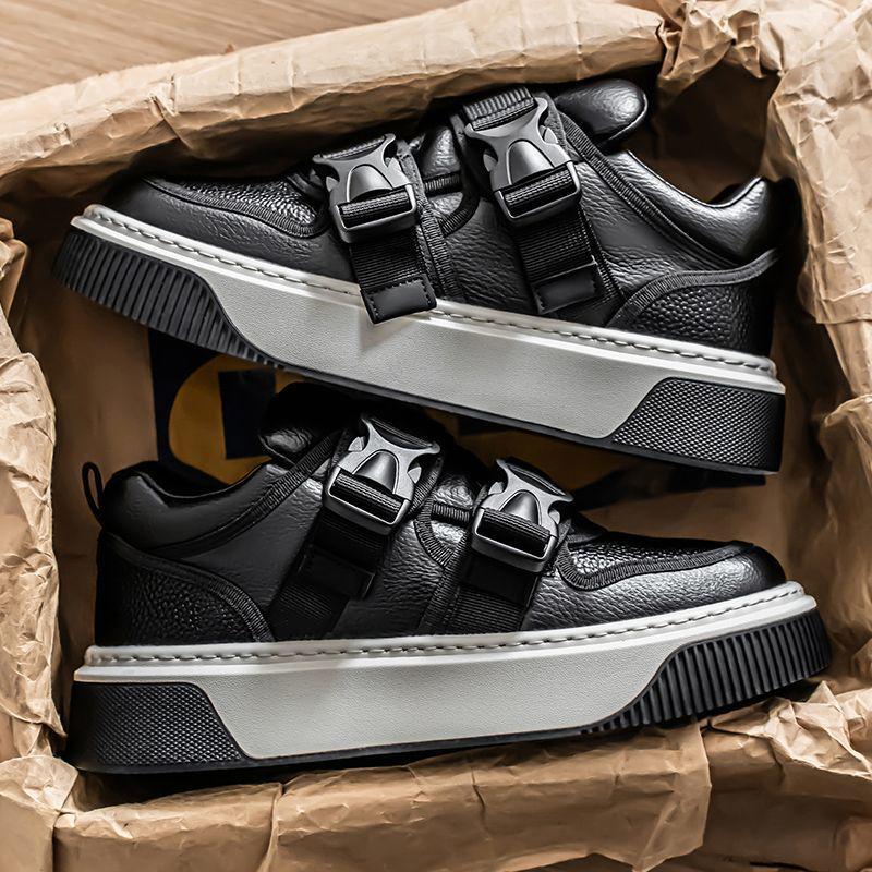 

Men s 2025 Autumn Breathable Casual Skate Shoes - Fashionable Color-Block Velcro Sneakers 43 чорний