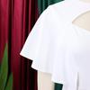 Women Solid High Waist Short Sleeve Pencil Bodycon Office Commute Dress