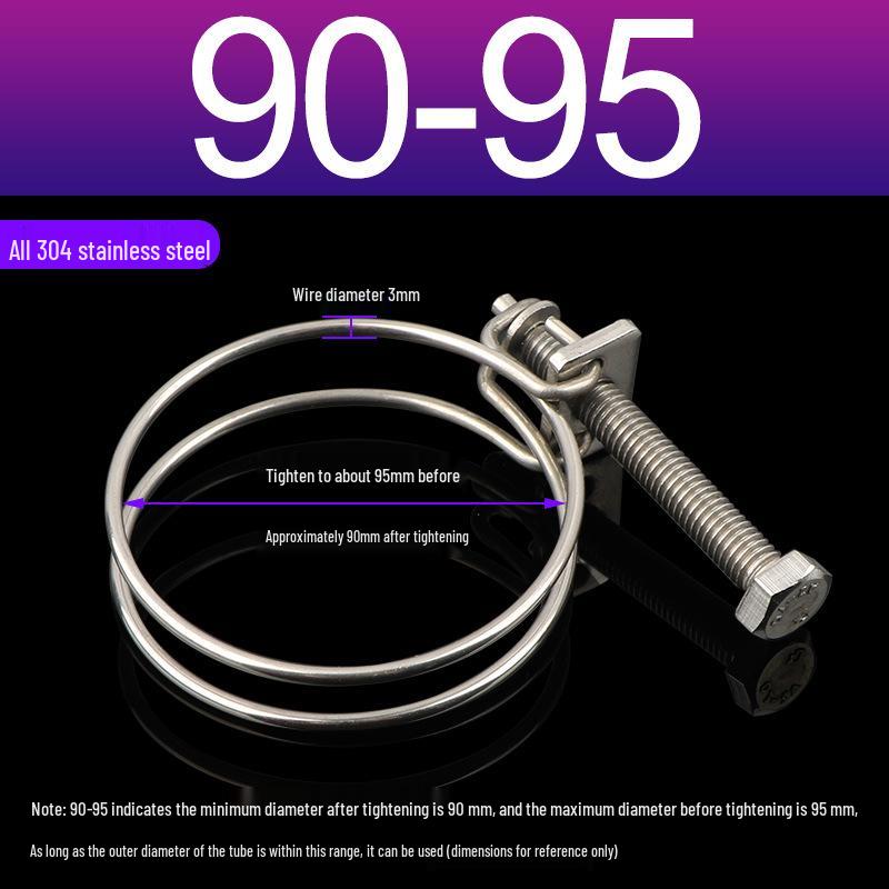 Stainless Steel Double Wire Hose Clamp Set