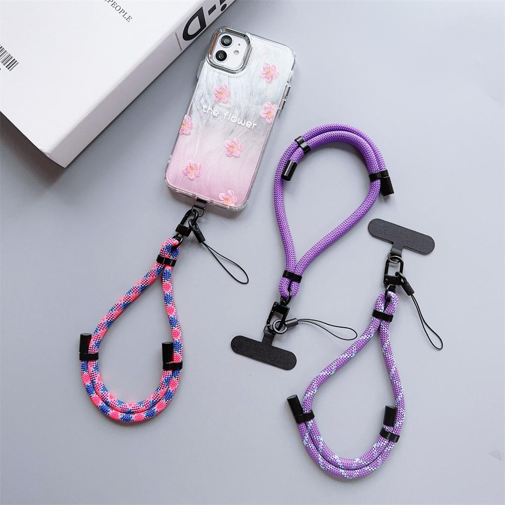 Adjustable Phone Lanyard Hanging Decoration Can Be Carried Twist Rope Anti-loss Pendant Fashion Strong Wrist Short Straps Band