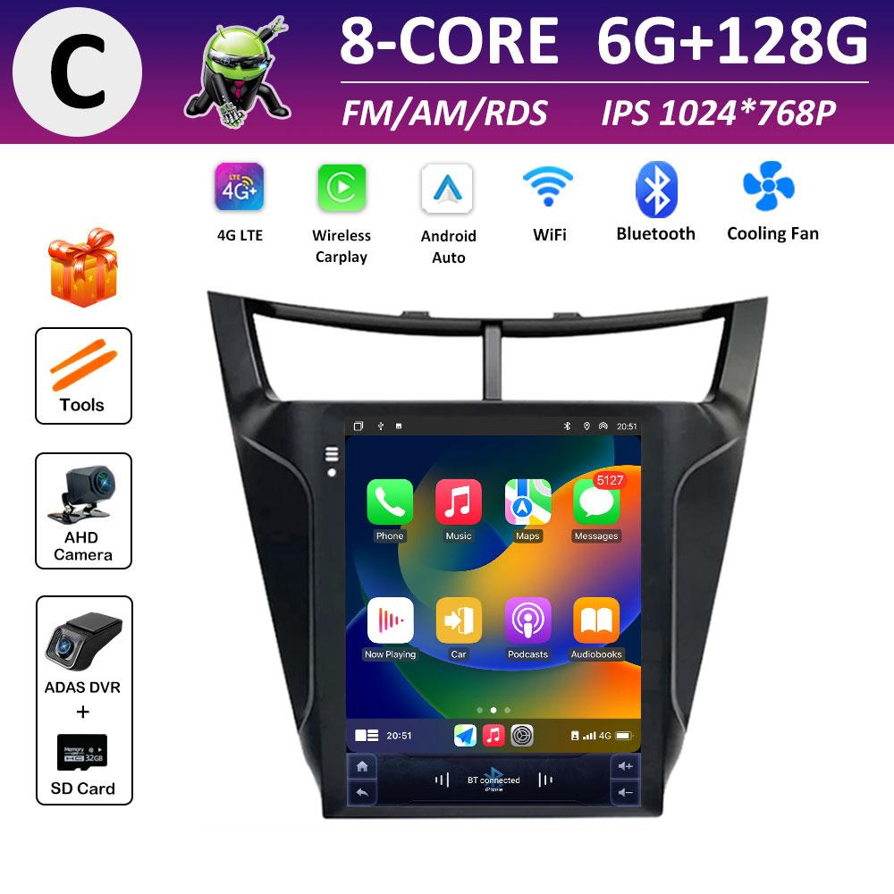 Cooling fan Wireless Carplay Car Video for Chevrolet Sail 3 2015 2016 2017 Radio Player DSP Stereo GPS Navigation Touch Screen