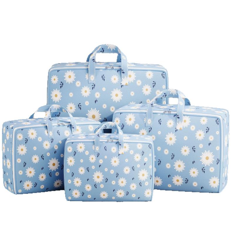 Large Quilt Storage Bag Large Capacity Moving Packing Organizer Reusable Laundry Cloth Bins Travel Home Collapsible Storage Solutions