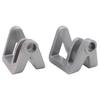 2Pcs Boat Bumper Clips Quick Release for Binding Nylon Fiberglass Pontoon Holders Rope Accessories Silver