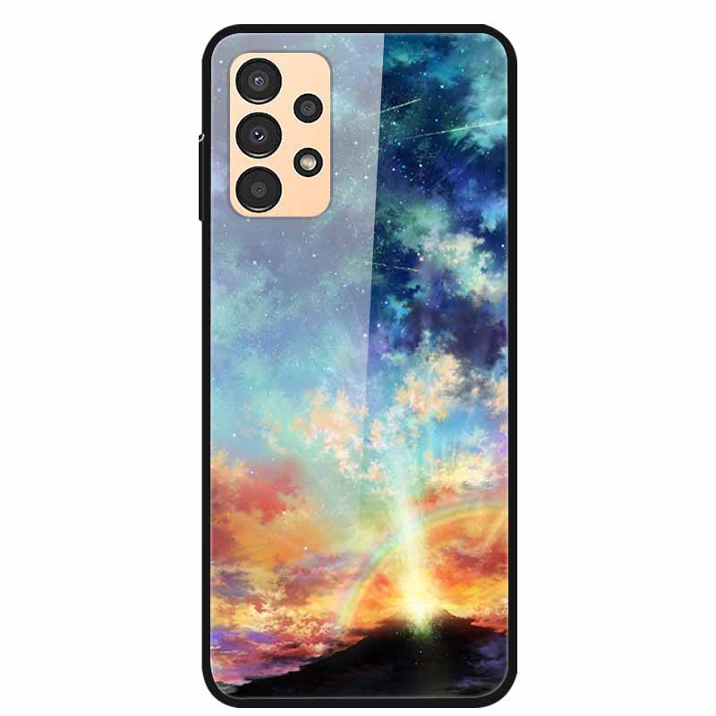 Funda para Samsung A53 5G 2022 Mármol Vidrio Templado Tapa Dura para Fundas de Teléfono Samsung Galaxy A33 A73 5G Protección Fundas