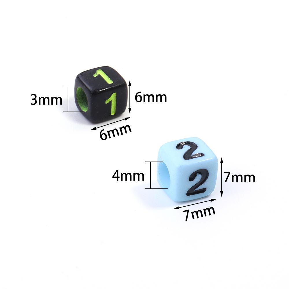 100 Stück 7mm Quadratische Acryl Buchstabenperlen Gemischtes Alphabet Lose Abstandshalterperlen Für Schmuckherstellung DIY Armbänder Halsketten Zubehör