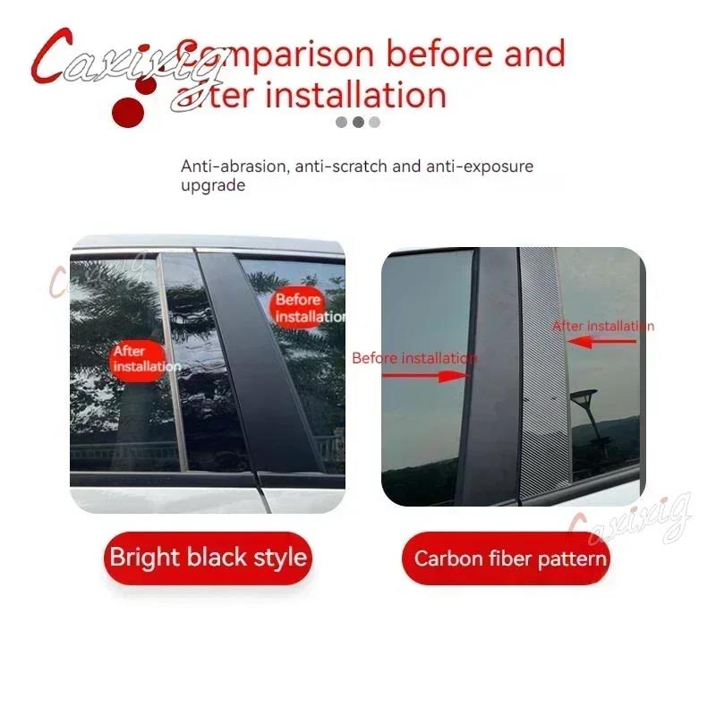 Car Window Door Pillar Posts Trim Cover For Kia Sportage 2011 2012 2013 2014 2015 2016 Stickers Exterior Auto Accessories Interior Mirrors 6