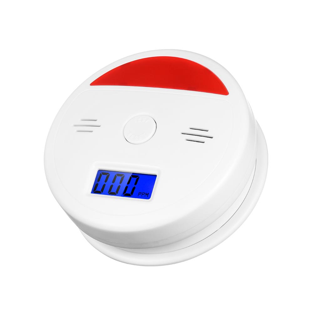 Carbon Monoxide Detector Alarm LCD Display Peak Memory Battery Operated Not Hardwired CO Detector Alarms Sensor