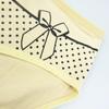 Cotton Mid-Rise Panties Plus Size Underwear for Women Cute Bow Dots Lady Briefs Lingerie 6 Pcs/set