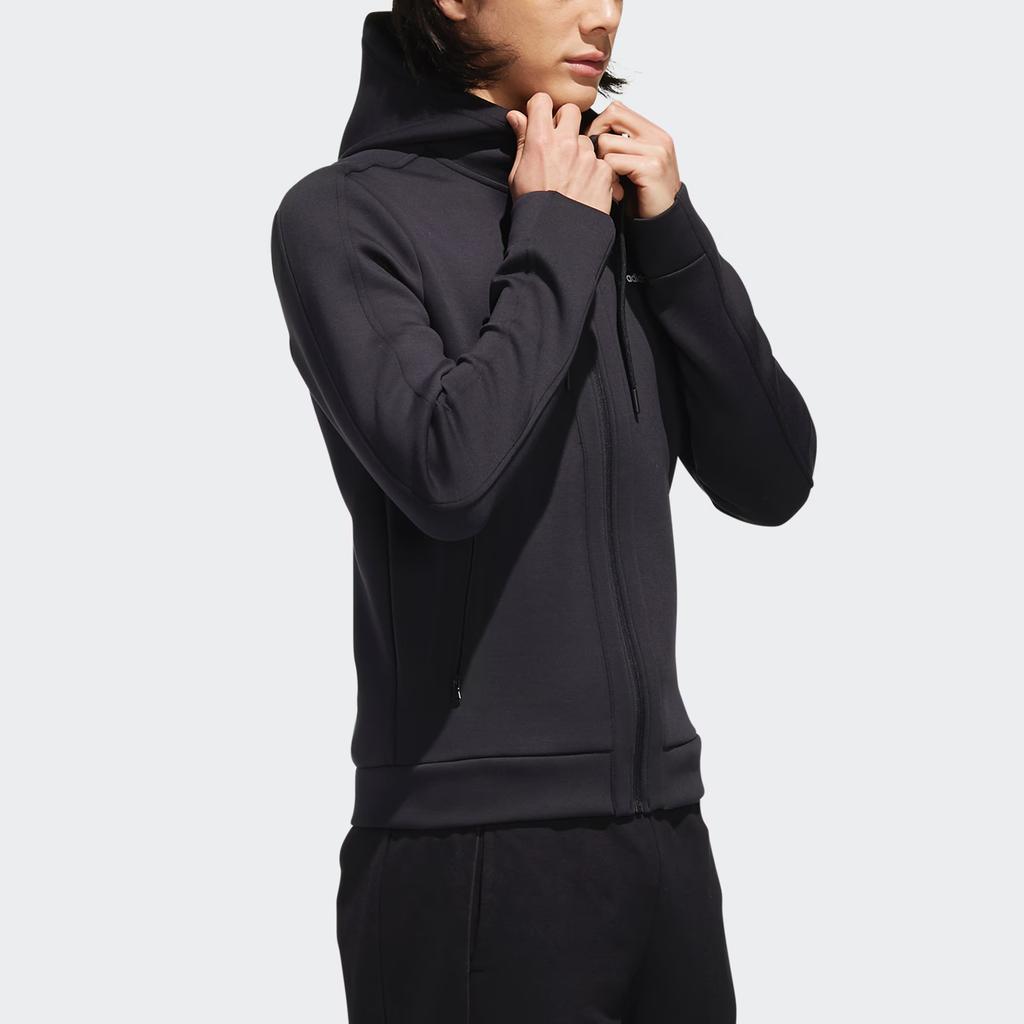 Adidas Neo Casual Sports Hooded Jacket Men Outerwear Black BQ0794