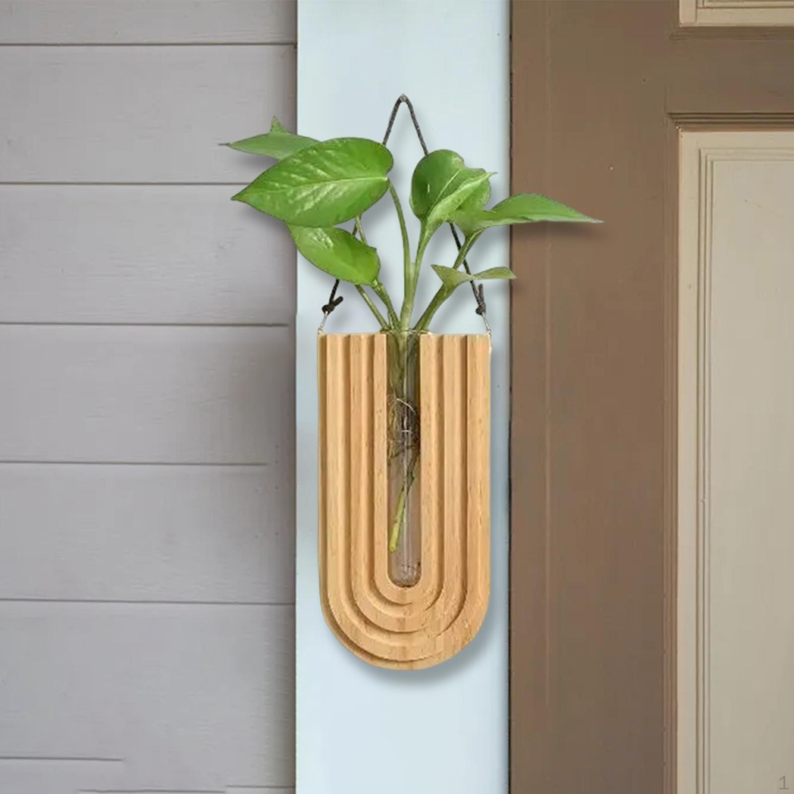 

Современная деревянная настенная ваза для дома и офиса жёлтый