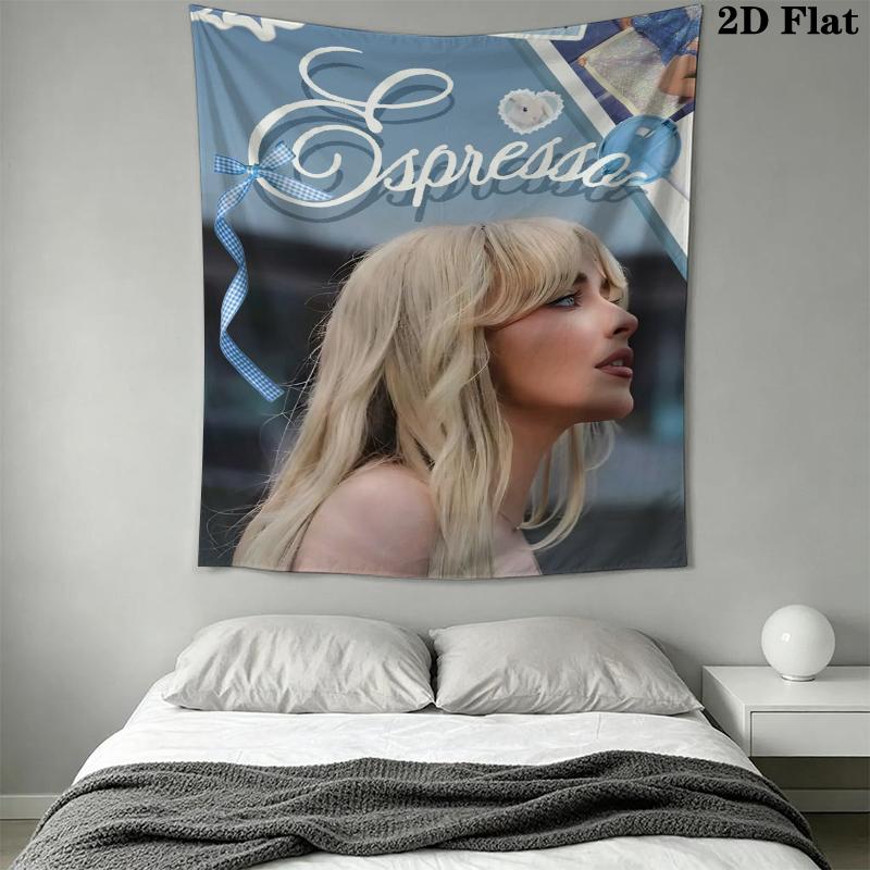 Sabrina Carpenter Wall Tapestry Aesthetic Wall Hanging Printed Fabric Blanket Decorative Tapestries for Bedroom Living Room Home Decor
