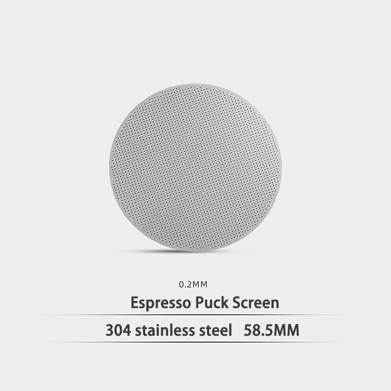 0.2mm Reusable Espresso Puck Screen Coffee Filter Stainless Steel Holder for 51/53/58mm Coffee Portafilter Barista Accessories