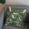 2D Flying Birds With Green & Gold Pattern Pillow Cover Pattern Cushion Cover Suitable For Sofa Bedroom Car Pillow Cover