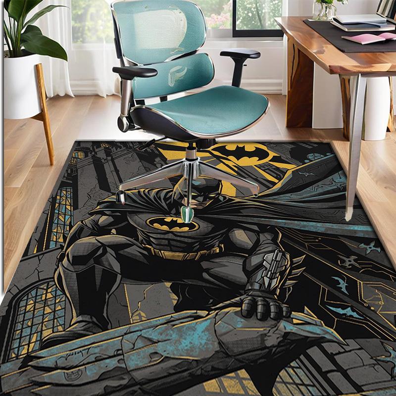 Batman Pattern Rug, Indoor/Outdoor Mat, for Picnic, Gameroom, Bedroom, Office, Living Room, Home Decor Carpet, Birthday Gift