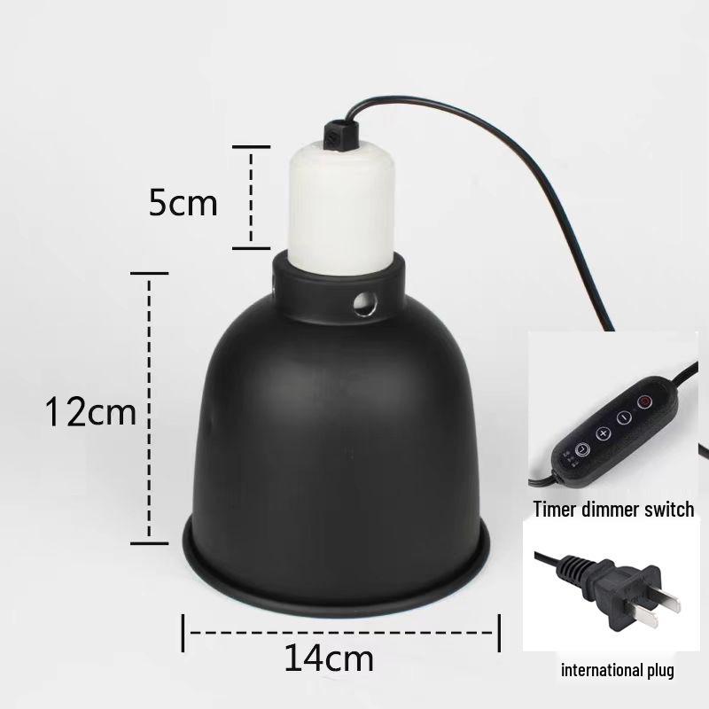 Turtle Basking Reptile Lamp: Adjustable Heat-Resistant Sun Lamp Cover with Focused Light and Heat Control