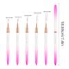 5pcs Nail brush French Stripe Nail Art Line Painting Pen 3D Tips Manicure slim Line Drawing Pen UV Gel Brushes Painting Tools