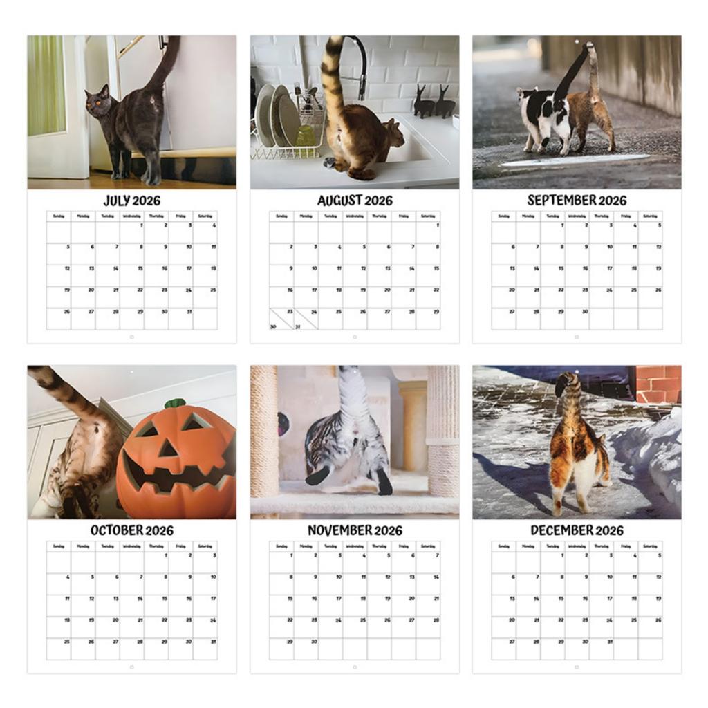Funny Butt Staple Bound Calendar